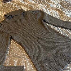 DKNY Charcoal Ribbed Knit Turtleneck Sweater small